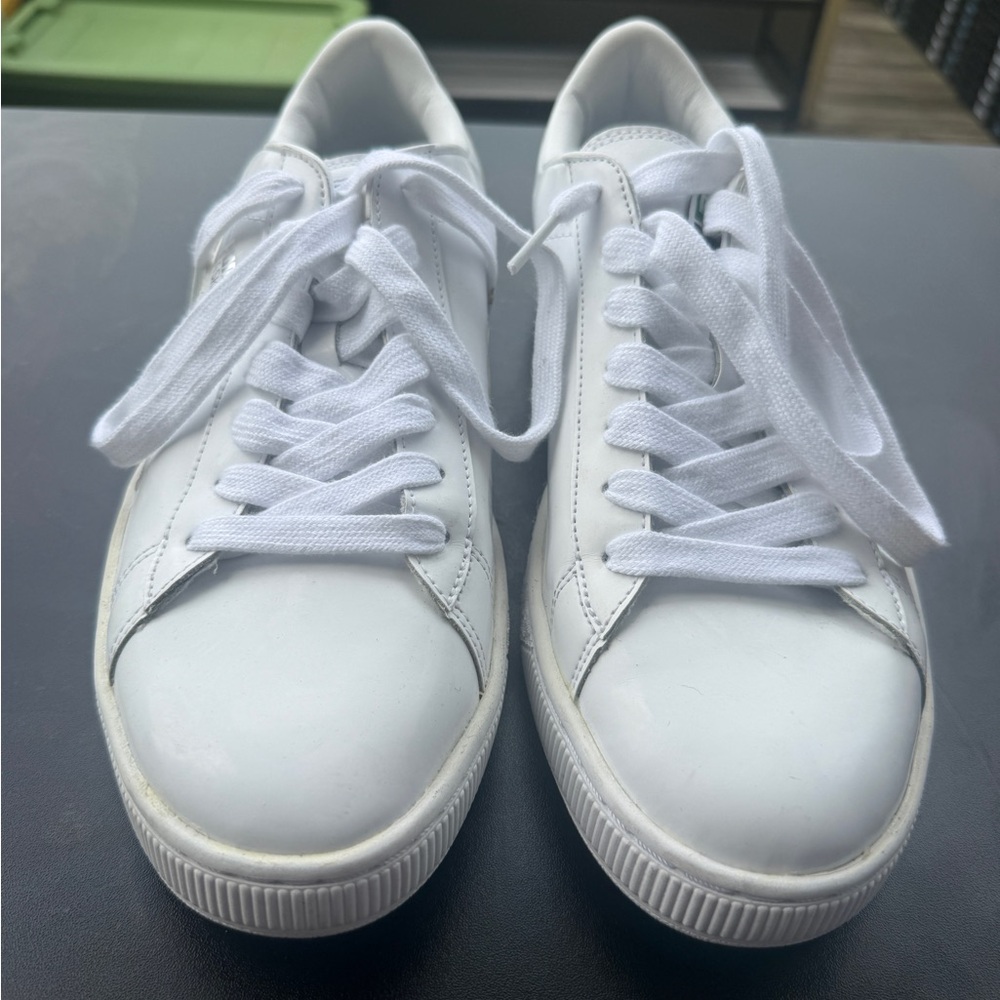 Puma Basket Classic White Sneakers Men’s Size 11 Leather Low Top Shoes